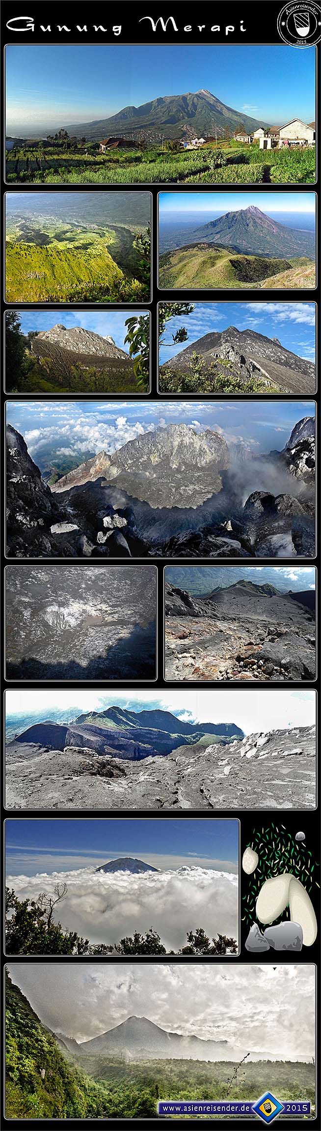 'Impressions from Gunung / Mount Merapi in a Photocomposition' by Asienreisender
